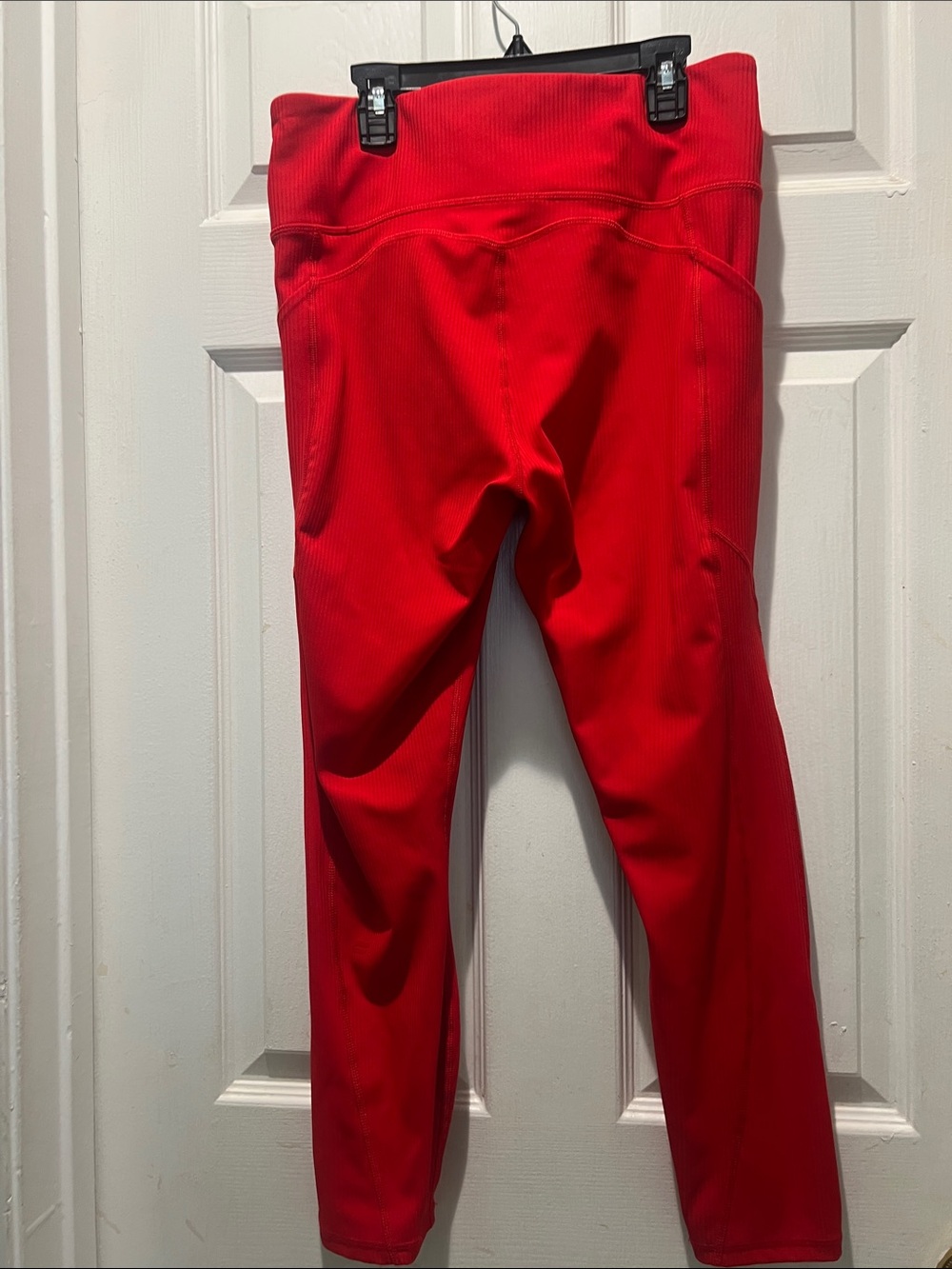 Fabletic’s Red Women's Ribbed Active Set - Picture 10 of 11